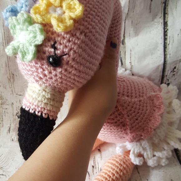 Crochet flamingo doll/amigurumi - Picture 10 of 13